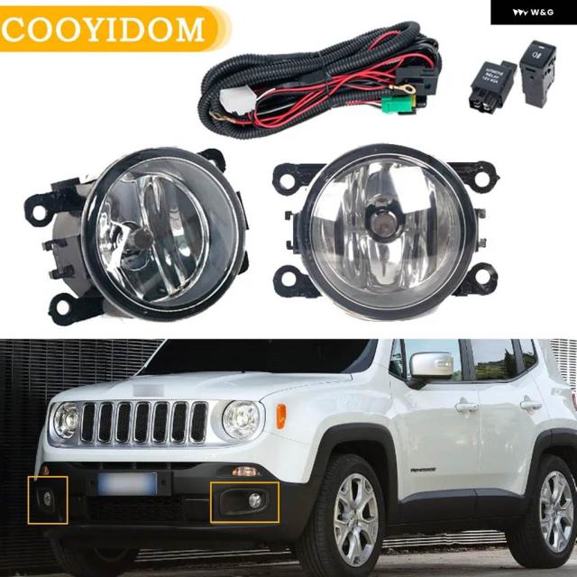 フォグライト 照明ランプ JEEP RENEGADE 2015 - 18 前照灯 ハロゲン フォグランプ フォグライト