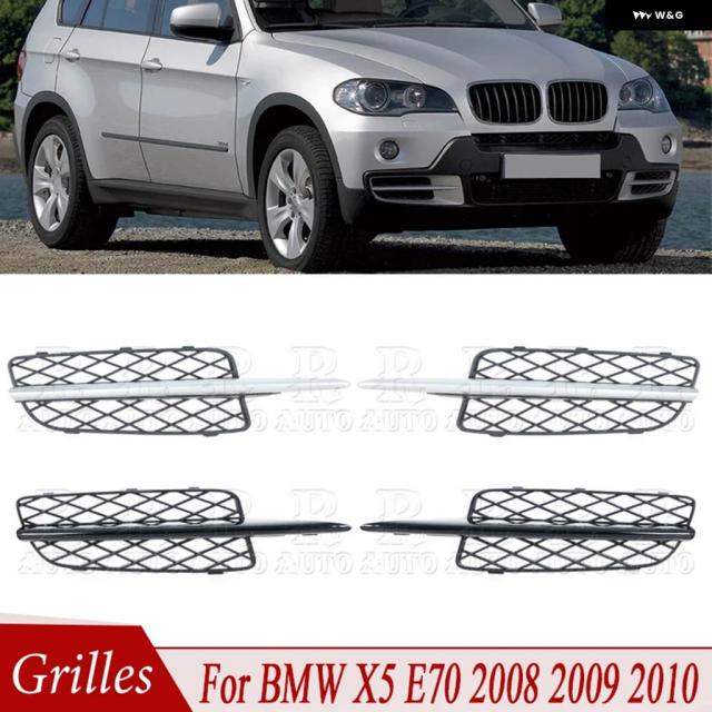 フロント バンパー グリル ロア グリル カバー ハニカム カーカスタム 51117159593 51117159594 BMW X5 E70 2008 2009 2010