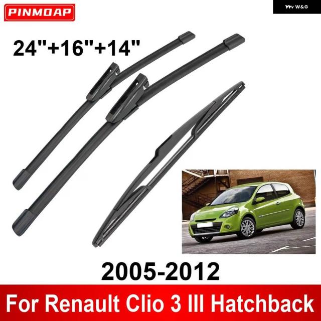 3PCS 車用 ワイパー シトロエン C4 グランドピカソ / C4 ピカソ MK1 2008-2013 フロントリア ワイパー ブレード ブラシ 自動車アクセサリー