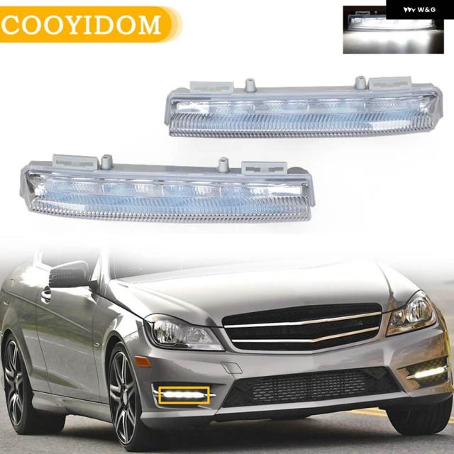 車用フロント LED DRL デイライト メルセデス ベンツ E350 C350 C250 W204 W212 R172 ランニングランプ ライト 2049068900 2049069000