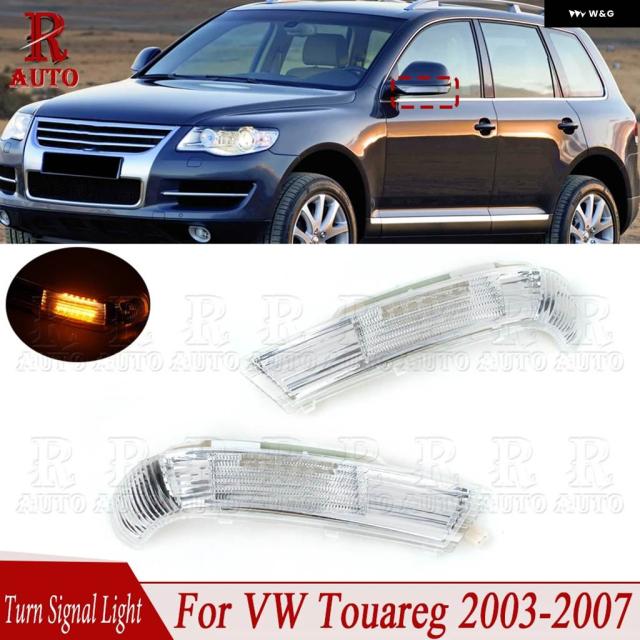 車用 LED リアビューミラー ウィンカーライト 表示計器 照明ランプ ともし火 VW TOUAREG 2003 2004 2005-2007 7L6949101B 7L6949102B