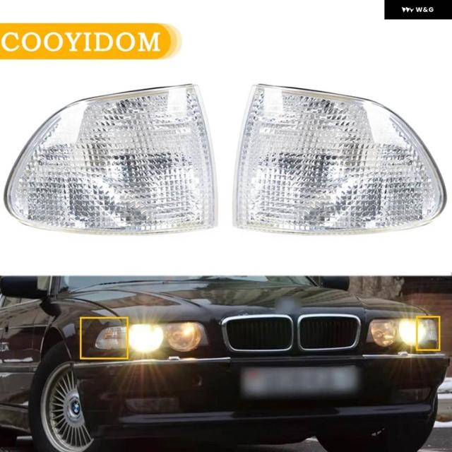 車用LEDウィンカーライト コーナー パーキング ライトランプ コーナーライト ウィンカーランプ BMW 7シリーズ E38 1995 - 98