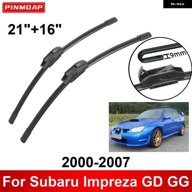 車用 ワイパー スバル インプレッサ GD GG 2000-2007 21インチ 16インチ フロント リア ワイパー ブレード ブラシ ...
