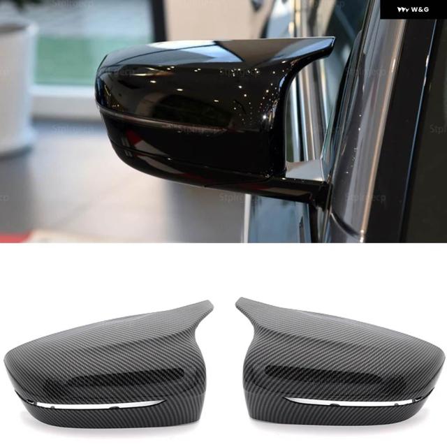 カーボンルック 交換用リアビューサイドミラー カバー キャップ BMW 4 5 7 8シリーズ G11 G12 G14 G15 G16 G22 G23 G24 G30 G31 G38