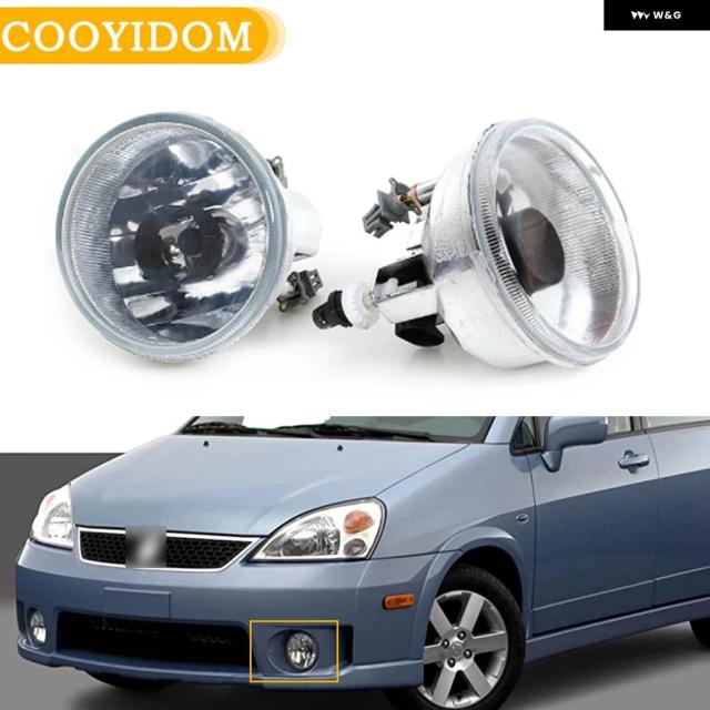 フロント バンパー フォグランプ スズキ SX4 2007-2012 アエリオ 2002 2003 2004 ヘッドライト フォグランプ DRL デイタイム ランニングライト フォグライト