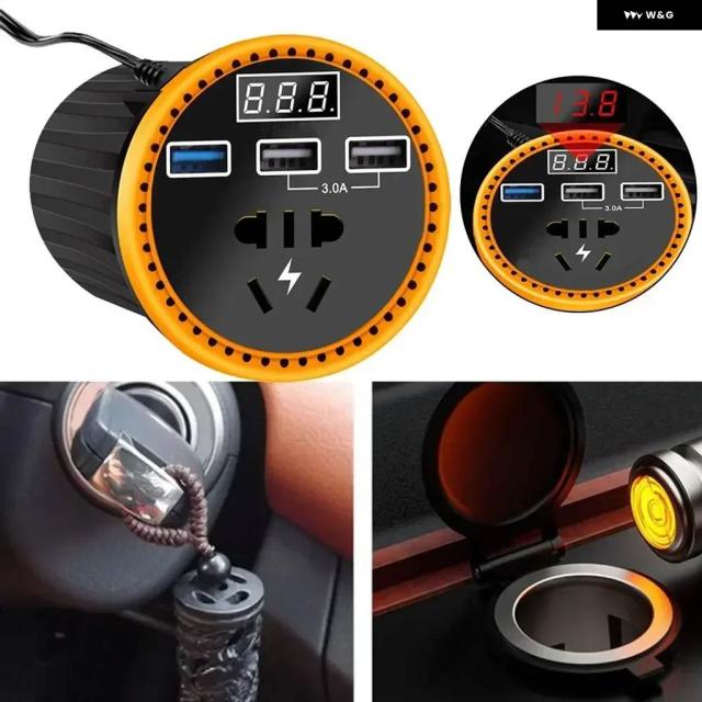 DC 12V110V 12Vインバーター アダプター 電子機器最大出力200Wコンパクトサイズ105 * 75 * 65MM