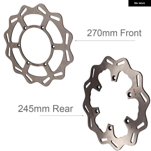 オートバイ 270MM 245MM フロント リア ブレーキ ディスク ローター ディスク ヤマハ YZ125 YZ250 1998-2021 YZ250F YZ450F 2001-2021 WR250F WR450F