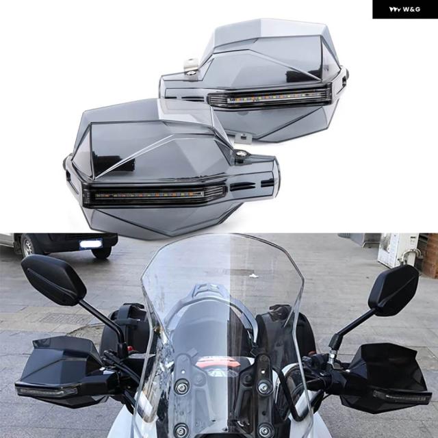 汎用 バイク ハンドガード ダート バイク ハンドガード ハンドルバー ガード ヤマハ SEROW 225 250 ホンダ MSX125 MSX LEDライト