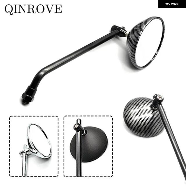 8/10MM オートバイ カフェレーサー ラウンドリアビューミラー 汎用 レトロ バイク サイド凸面ミラー アクセサリー ホンダ CB650R_2