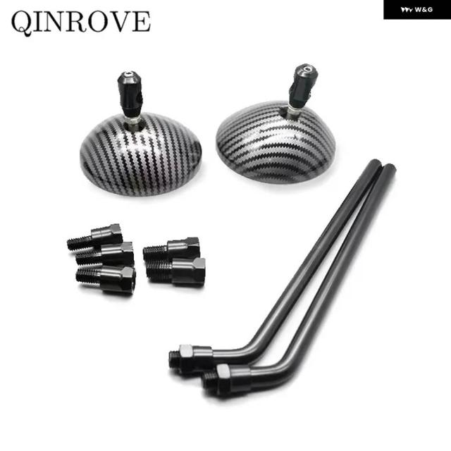 8/10MM オートバイ カフェレーサー ラウンドリアビューミラー 汎用 レトロ バイク サイド凸面ミラー アクセサリー ホンダ CB650R_5