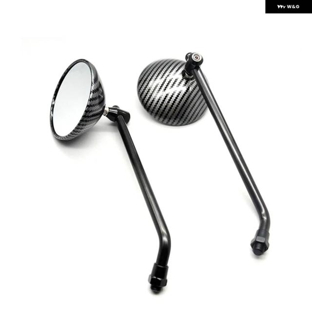 8/10MM オートバイ カフェレーサー ラウンドリアビューミラー 汎用 レトロ バイク サイド凸面ミラー アクセサリー ホンダ CB650R_6