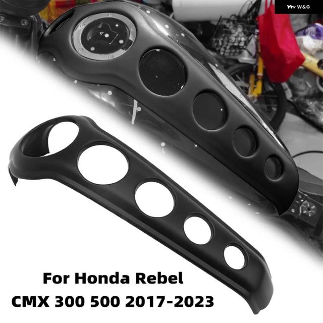 オートバイ ABS ブラック 燃料ガス タンクキャップ コンソール プロテクター カバー ホンダ REBEL CMX 300 CMX 500 2017-2023 モトクロス アクセサリー