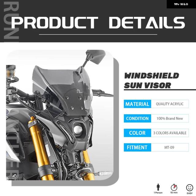 ヤマハ MT09 MT-09 MT09 SP 2021 自動二輪車 付属品 GIVI 気流遮蔽物 ウィンドスクリーンキット デフレクター フェアリング 取りまかなう