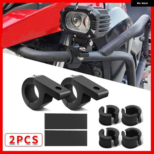車 バイク チューブ スポットライト クランプ バンパー LED オフロード ライトバー マウント ブラケット キット オフロード SUV ATV 4X4 フォグライト