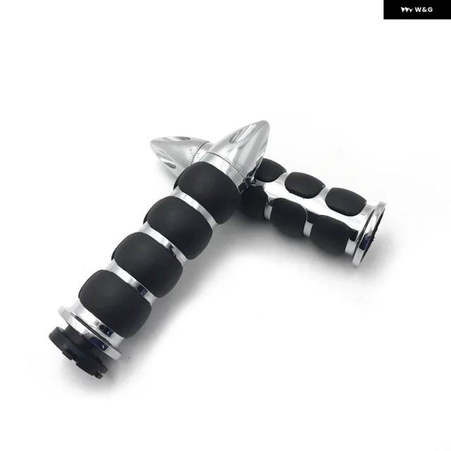 オートバイ ラバーハンド グリップ 7/8インチ 22MM ラバー ハンドルバー グリップ ハーレー チョッパー ツーリング スポーツスター