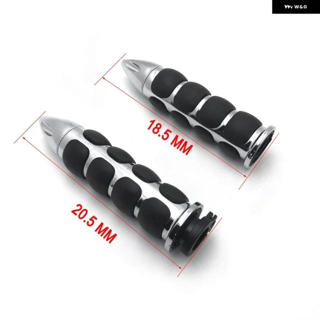 オートバイ ラバーハンド グリップ 7/8インチ 22MM ラバー ハンドルバー グリップ ハーレー チョッパー ツーリング スポーツスター_1