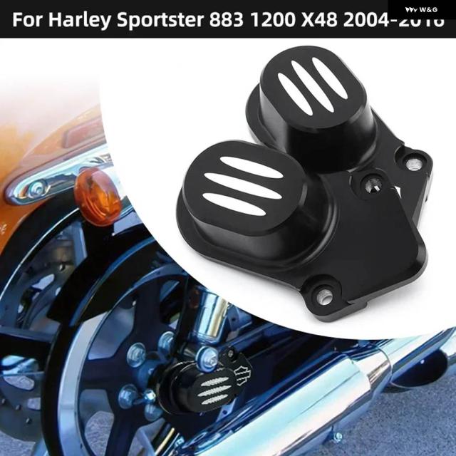 黒いこと 自動二輪車 リアアクスルカバー ナットボルトキャップ 付属品CNC軽銀 ハーレー 運動競技はやりっ子 1200 883 X48 2004-2016 2015