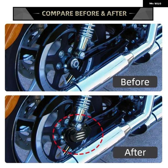 黒いこと 自動二輪車 リアアクスルカバー ナットボルトキャップ 付属品CNC軽銀 ハーレー 運動競技はやりっ子 1200 883 X48 2004-2016 2015