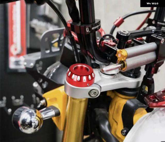 オートバイ 3D 彫刻カスタム フロント フォーク トップカバー キャップ ホンダ モンキー 125 ダックス 125 グロム 125 MSX125 MSX125SF 全年式_1