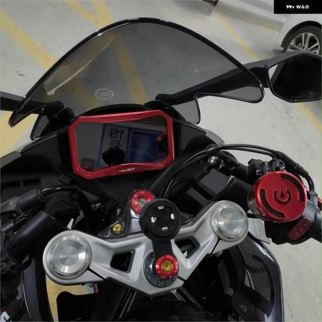 2024 オートバイ CNC メーター フレーム カバー CFMOTO 450SS 450SR SR450 2022 2023 スクリーングレアシールド計器 ディスプレイ ガード_1