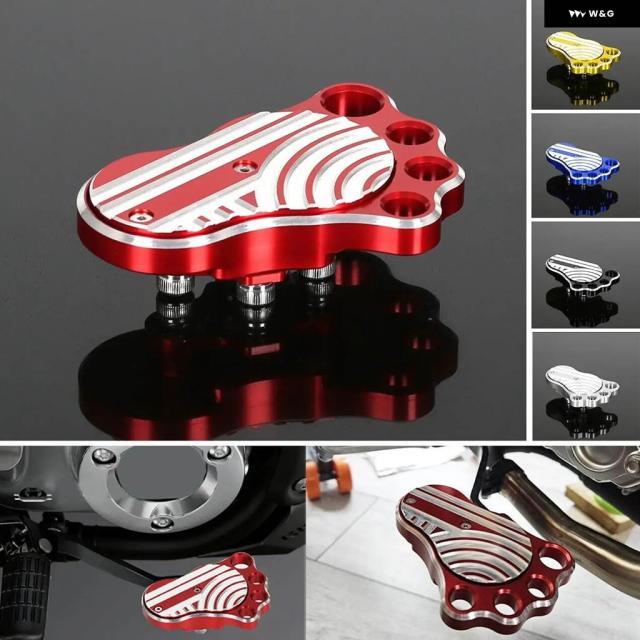 オートバイ アクセサリー CNC 3D彫刻リアクリートブレーキペグカバー ホンダ Z125 モンキー 125 2018-2024