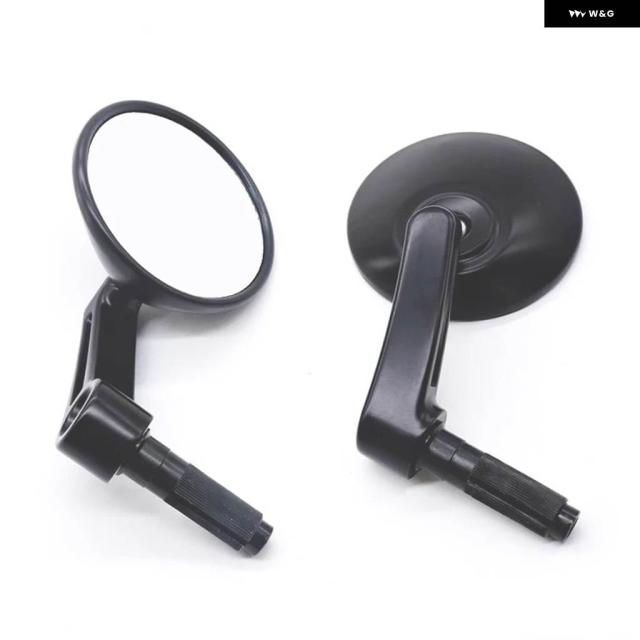 バイク ハンドルバー エンドミラー 22MM レトロ ブラック ラウンドサイドミラー ベネリ TRK552 TNT600I ドゥカティ ストリートファイター V4_6