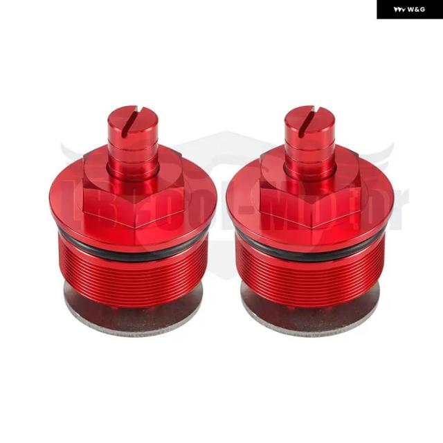 41MM プリロード フォーク キャップ トライアンフ ボンネビル T100 フロント チューブ 六角形調整 フォーク ボルトペア ゴールド シルバー ブラック ブルー レッド_9