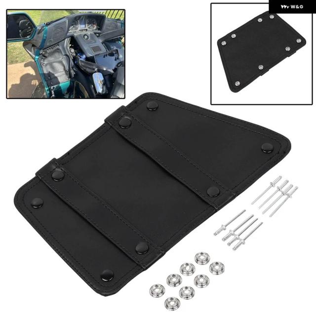 ホンダ 1988-2000 ゴールドウィング 1500 GL1500 GL1500SE GL1500I インターステート GL1500A アスペンケイド オートバイ ブラック 左ポケットカバー 蓋