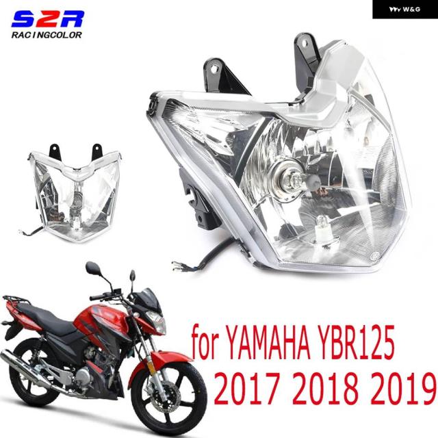オートバイ ヘッドライト ヘッドランプ フロント ヘッドライト ライト ヤマハ YBR Z 125 Z YBRZ 125 YBR125Z YBR 125Z 2017 2018 2019 12V