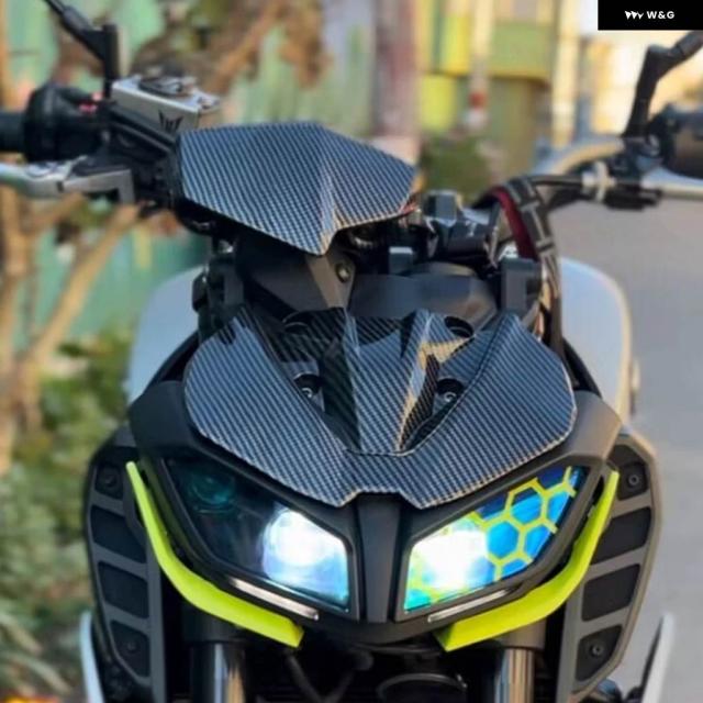 オートバイ MT09 FZ09 アッパーフロント ヘッドライト カバー ヘッドランプ トリム フェアリング パーツ ヤマハ MT-09 SP FZ-09 2017 - 20
