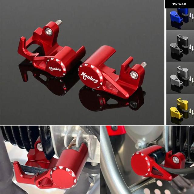 オートバイ アクセサリー 3D CNC 6061 アルミ 温度センサー O2センサー ガードカバー ホンダ MONKEY 125 JB03