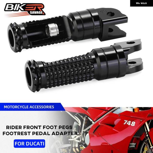 オートバイ フロント フットレスト ドゥカティ MONSTER S2R S4R 800/1000 748/749/848/916/996/998 SUPERSPORT SS ライダー フットペグ ペダル アダプター