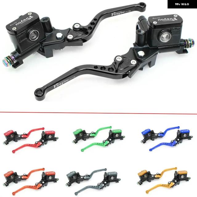 ブレーキ ポンプ マスター シリンダー オートバイ レバー ハンドルバー 油圧 クラッチレーシング バイク 22MM ヤマハ 汎用_1