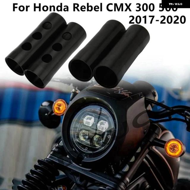 オートバイ アクセサリー フロント フォーク ブーツ ショック アブソーバー チューブ スライダー カバー ゲイター ポーター ホンダ REBEL CMX 300 500 2017-2020