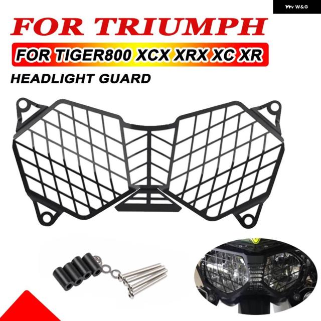オートバイ ヘッドライト ガード プロテクター カバー グリル トライアンフ TIGER 800 XC XCX XR XRX 2010-2017 2015 2016