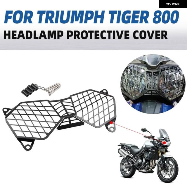 オートバイ ヘッドライト ガード プロテクター カバー グリル トライアンフ TIGER 800 XC XCX XR XRX 2010-2017 2015 2016_2