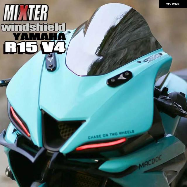 ヤマハ 5 V4.0 2021-2025 YZF-R15 V4 YZF-R125 2024 オートバイ スポーツレーシング ウィンドシールド ウィンドスクリーンデフレクターバイザー