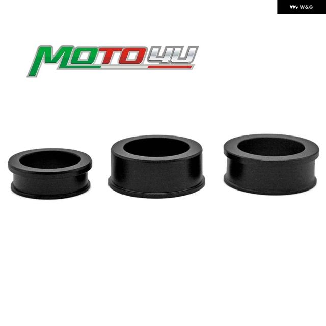 3PCS 自動二輪車 キャプティブレーシングフロントと即物的銀輪 スペーサー 一揃いの道具 軽銀 スズキ GSXR1000 GSXR 1000 2001-2013 - 16
