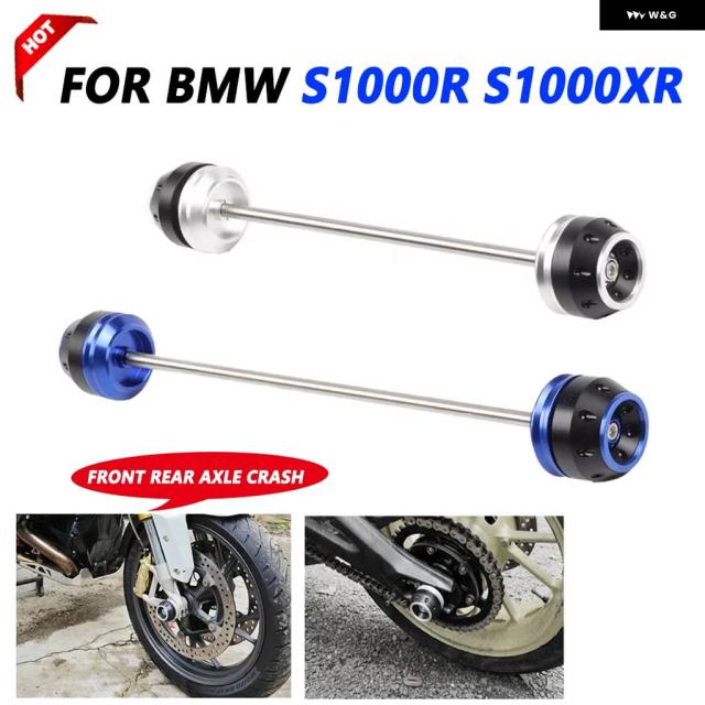 BMW S1000R S1000XR XR S 1000R 2014 - 2023 バイク アクセサリー リア フロントアクスル フォーク クラッシュ スライダー ホイール プロテクター