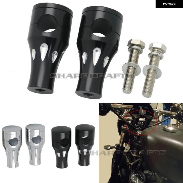 オートバイ 1インチ 25MM クルーザー チョッパー ハンドルバー ライザー クランプ マウント ホンダ シャドウ VT750 VT1100 VT1300 フューリー VTX1300 VTX1800