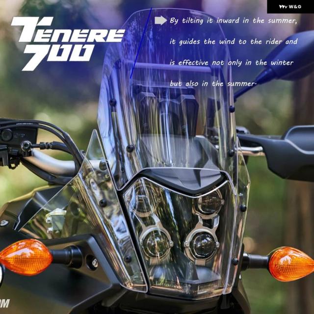 自動二輪車 付属品 側面 気流遮蔽物 気流遮蔽物 手持ち部分赤ちょうちん 気流遮蔽物 ヤマハ テネレ 700 TENERE700 XTZ XT700Z T700 T7