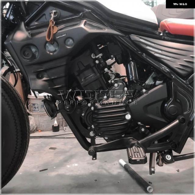 オートバイ エンジン カバー ホンダ REBEL CMX 300 250 CMX300 CMX250アクセサリーDIABLO サイドガード フレーム シルダー_2