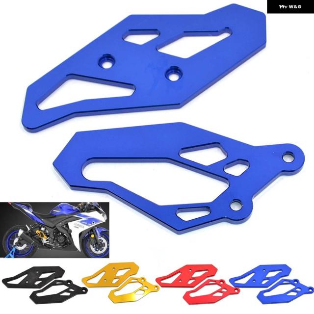 CNC オートバイ フットレスト リアセット フットペグ プレート ガード ヤマハ YZF R3 R25 25 MT03 MT25 2015-2020 YZF R3 ABS 2017-2020