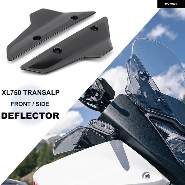 2025 オートバイ フロントウィンドデフレクター サイドスポイラー ウィンドシールド ウインドスクリーン ホンダ XL750 TRANSALP XL 750 TRANSALP 2023 2024_1