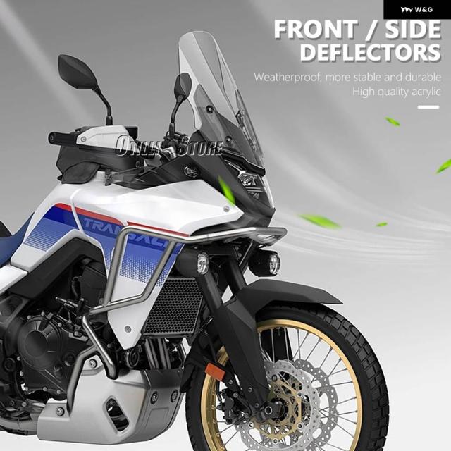 2025 オートバイ フロントウィンドデフレクター サイドスポイラー ウィンドシールド ウインドスクリーン ホンダ XL750 TRANSALP XL 750 TRANSALP 2023 2024_4