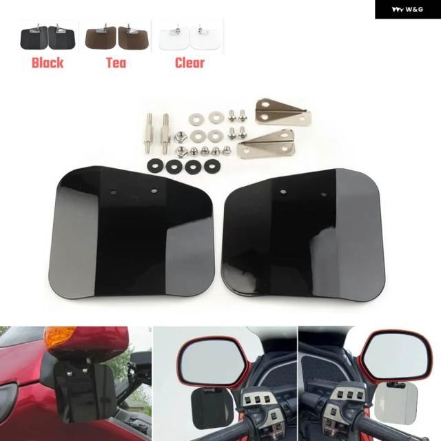 オートバイ エアウィング ハンドガード ハンドウィングデフレクター ミラー マウント スクリーン ホンダ GL1800 GOLDWING 1800 01-17 F6B 13-17