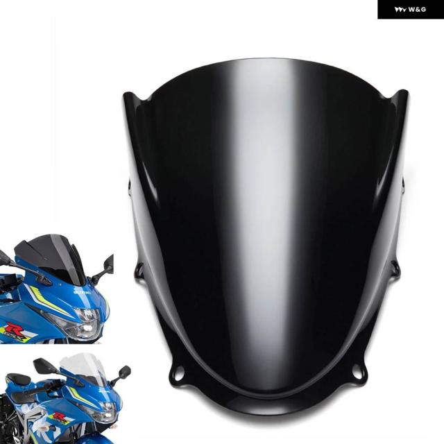 オートバイ ダブルバブル ウィンドシールド ウィンドスクリーン 2017-2022 スズキ GSXR 125 GSX R GSXR125 スモーク 2018 - 21