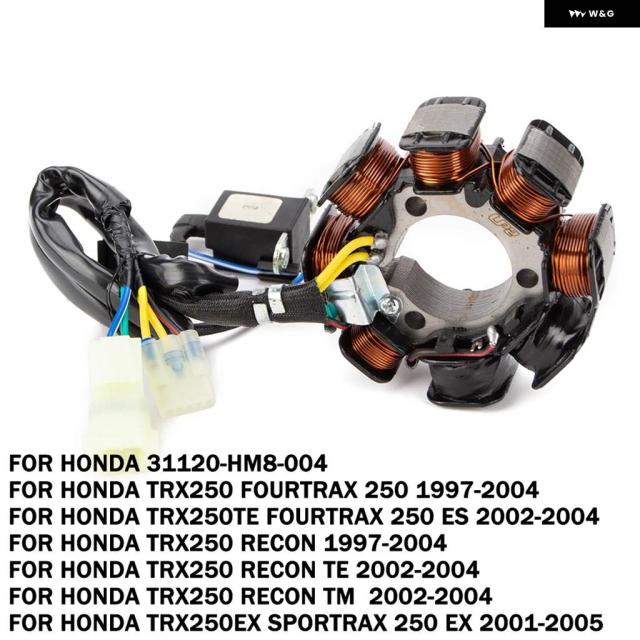 オートバイ ステーターコイル ホンダ TRX250 TRX250TE FOURTRAX 250 ES TRX 250 RECON TE TM TRX250EX SPORTRAX 250 EX 31120-HM8-004