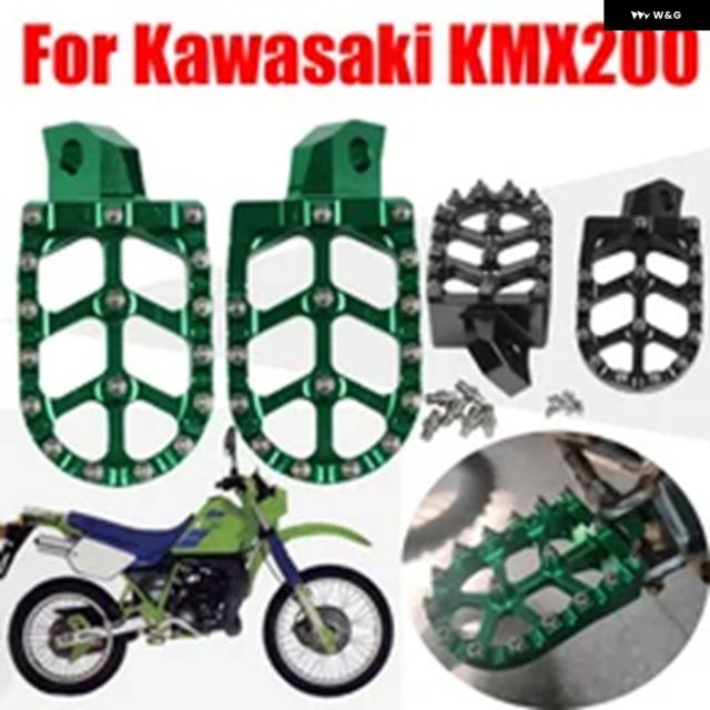 カワサキ KMX200 KMX 200 バイク アクセサリー フットレスト フットペグ ペダル フットレスト