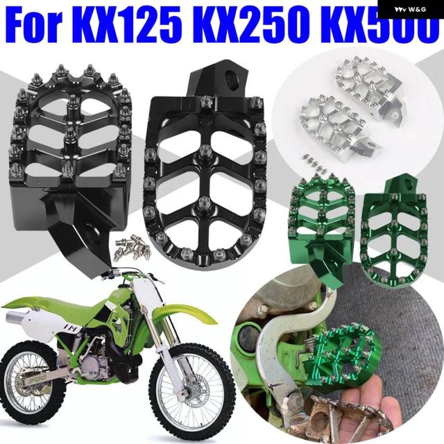 カワサキ KX125 KX250 KX 125 250 1988 - 1996 KX500 KX 500 1988 - 2004 オートバイ アクセサリー フットレスト フットペグ ペグ ペダル